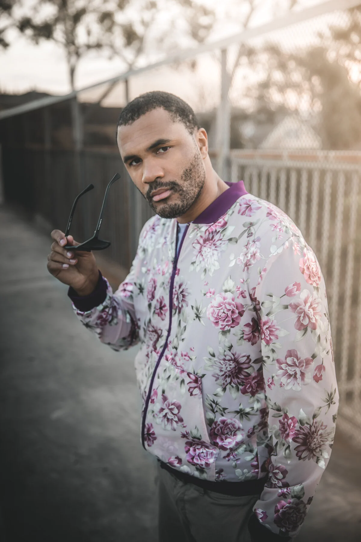 Pink floral bomber jacket hotsell